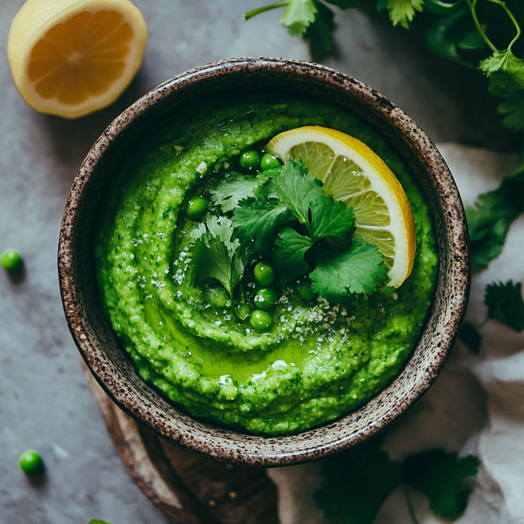 איך להכין פירה אפונה עם כוסברה ולימון