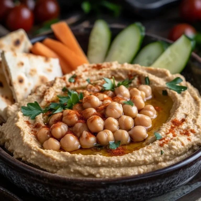 חומוס ביתי עם גרגירי חומוס קלויים וצ'ילי חריף – מתכון ממכר לכל חובבי החומוס