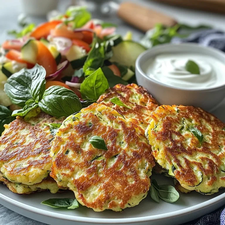 לביבות זוקיני וגבינת ריקוטה קלות להכנה