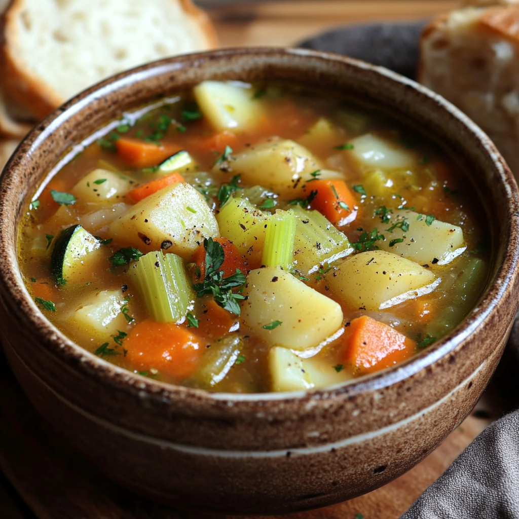 מרק מינסטרונה עשיר עם ירקות שורש