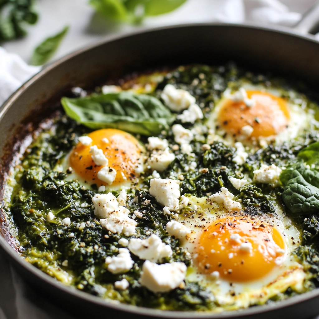 מתכון לשקשוקה ירוקה עם עלי תרד וקייל