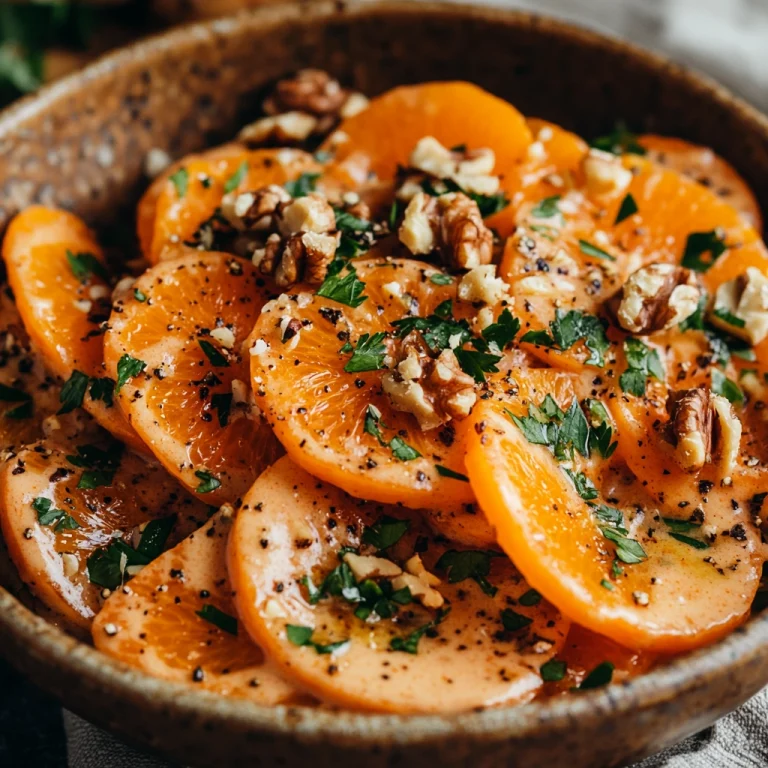 סלט גזר ותפוזים עם טחינה: השילוב המושלם למנה מרעננת