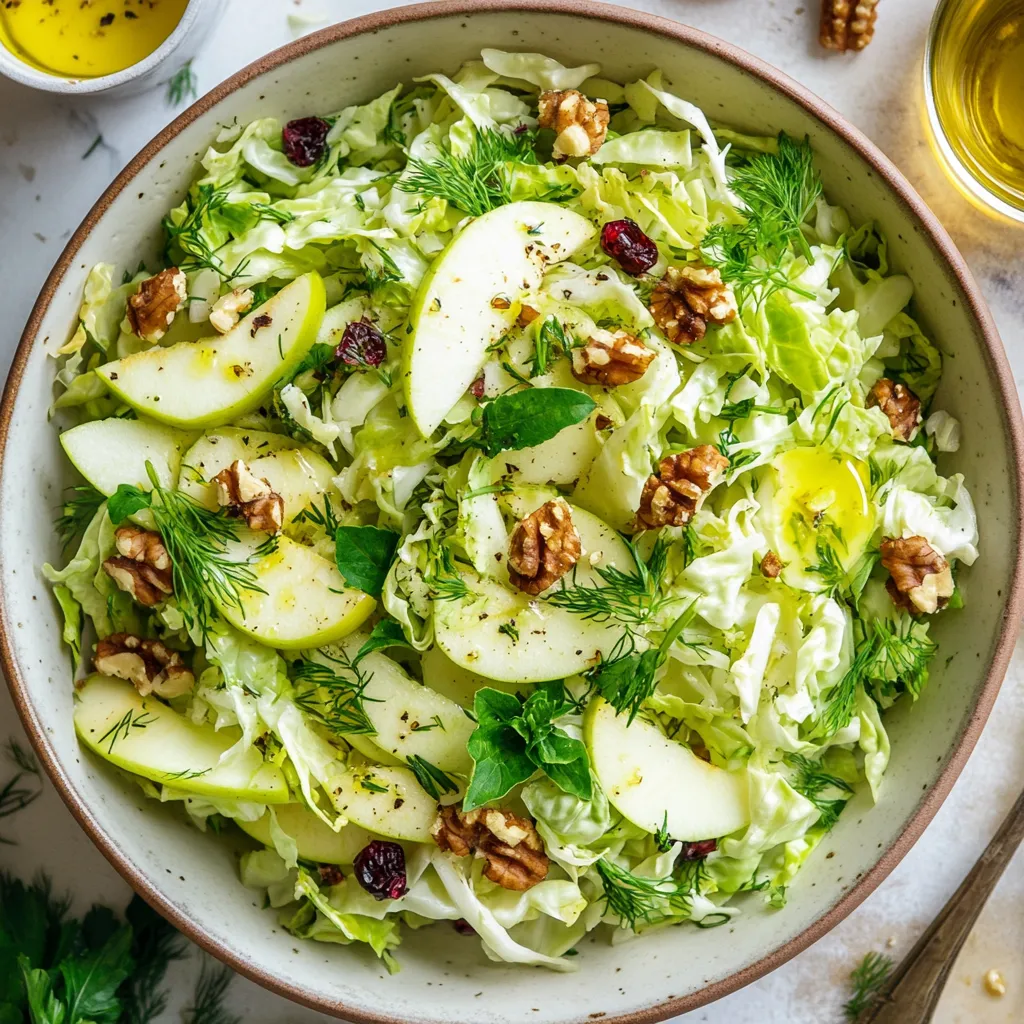 סלט כרוב מדהים עם תפוח ועשבי תיבול