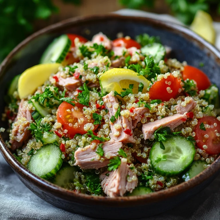 סלט קינואה עם טונה