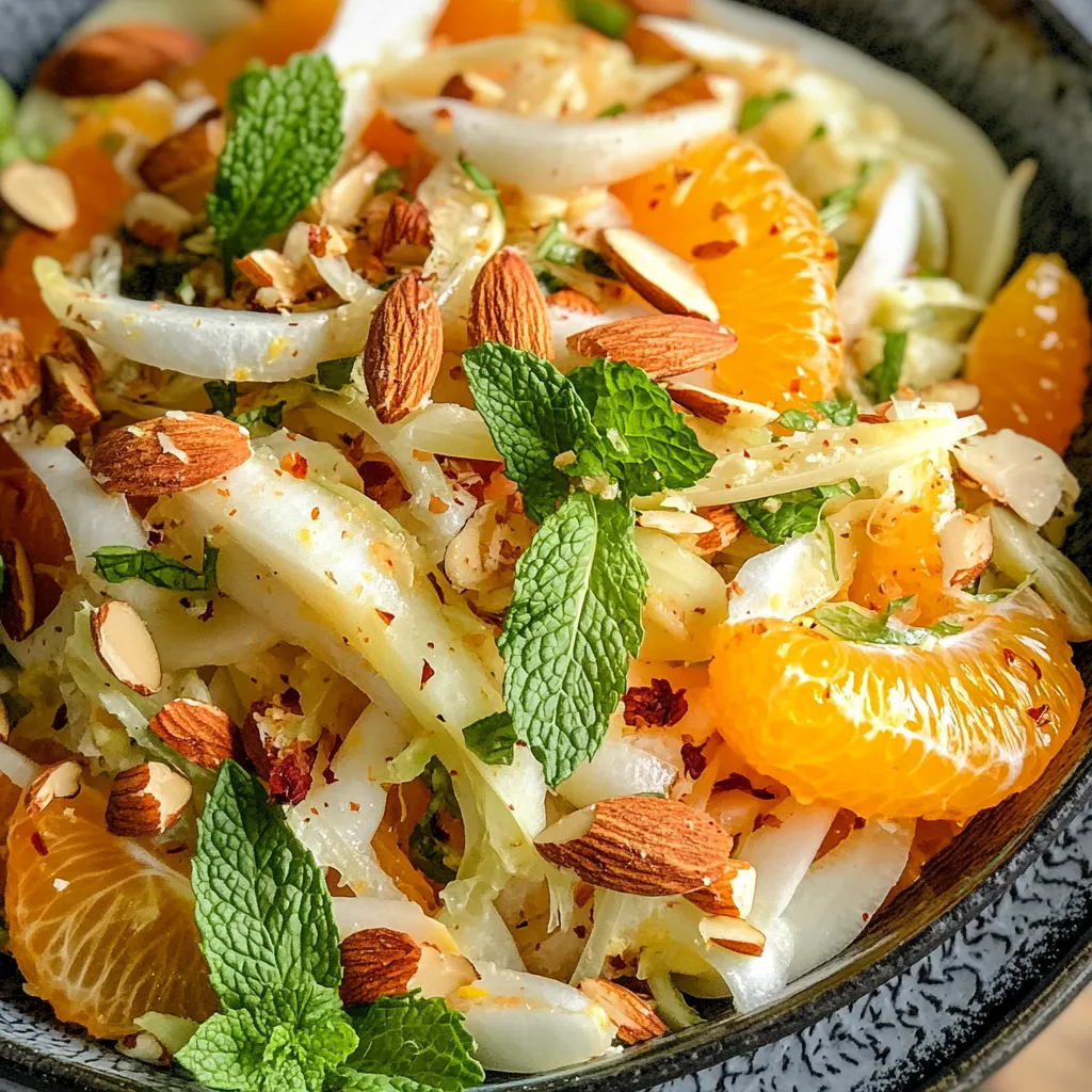 סלט שומר טרי עם תפוזים ושקדים קלויים – 4 דקות הכנה