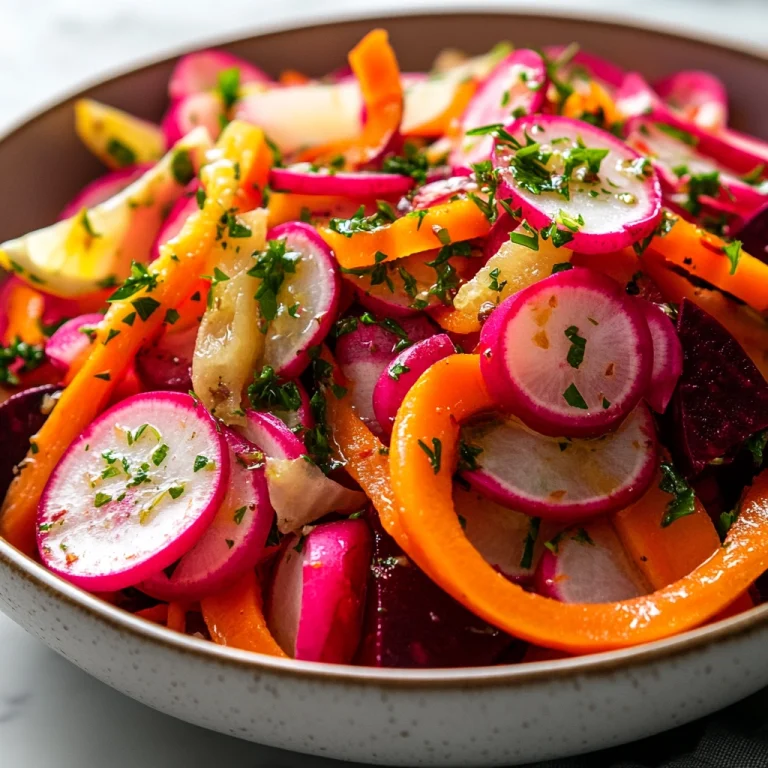 סלט שורשים עם גזר, צנון וסלק בלימון
