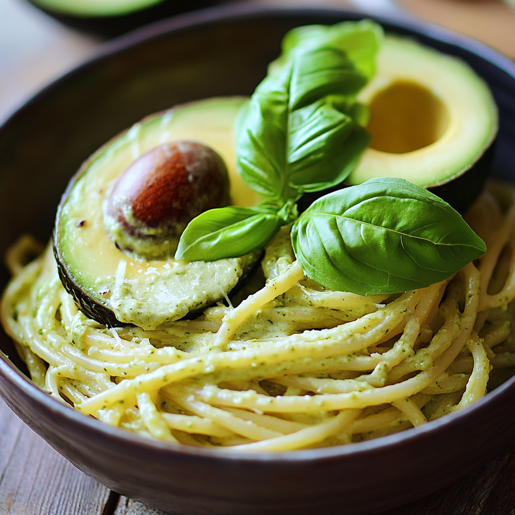 פסטה עם רוטב אבוקדו ושום - הכי בריא שיש