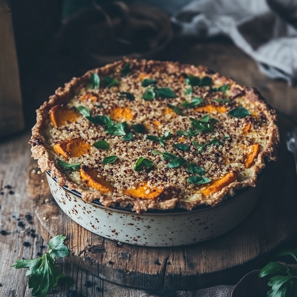 פשטידת קינואה ובטטה ללא ביצים - מתכון מושלם לארוחת ערב