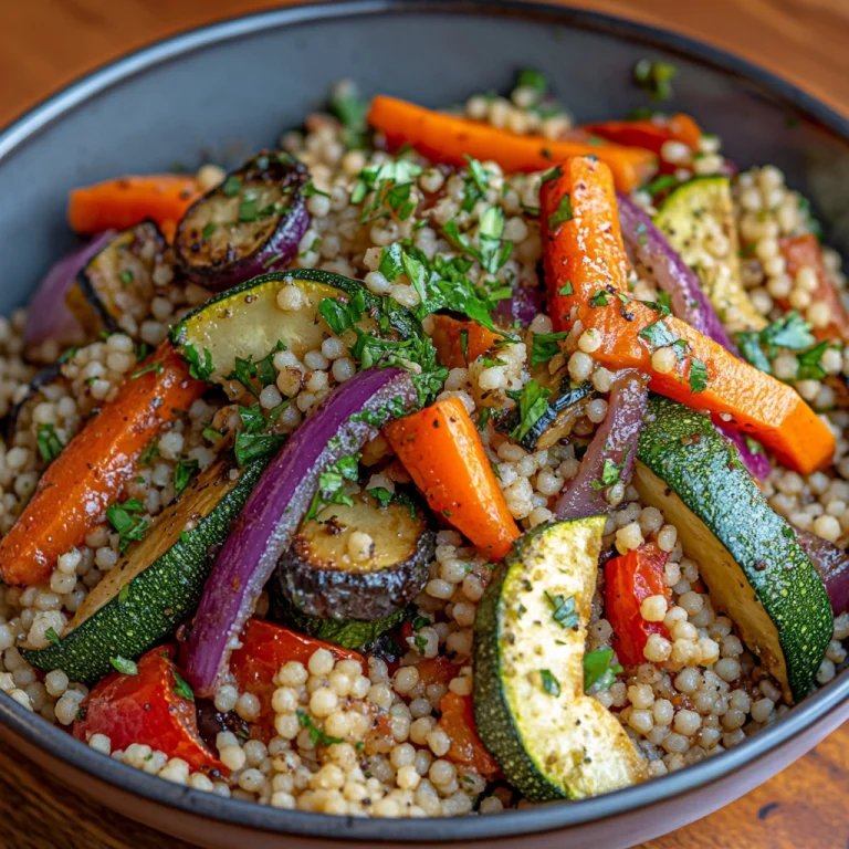 קוסקוס מלא עם ירקות קלויים – מתכון בריא וטעים בטירוף
