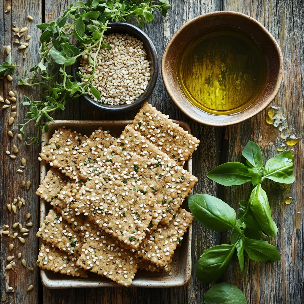 קרקר כוסמת עם גרעיני חמנייה ושומשום – מתכון מדהים ללא גלוטן