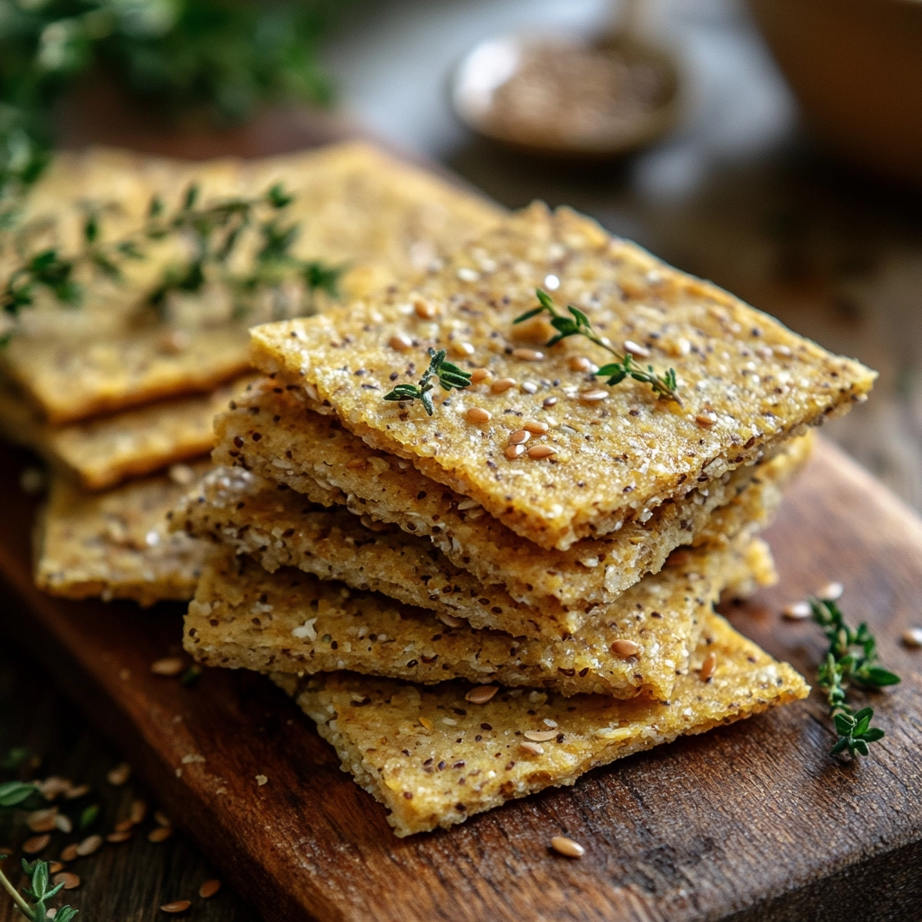 קרקרים מפשתן ועשבי תיבול - ללא גלוטן וטעימים בטירוף