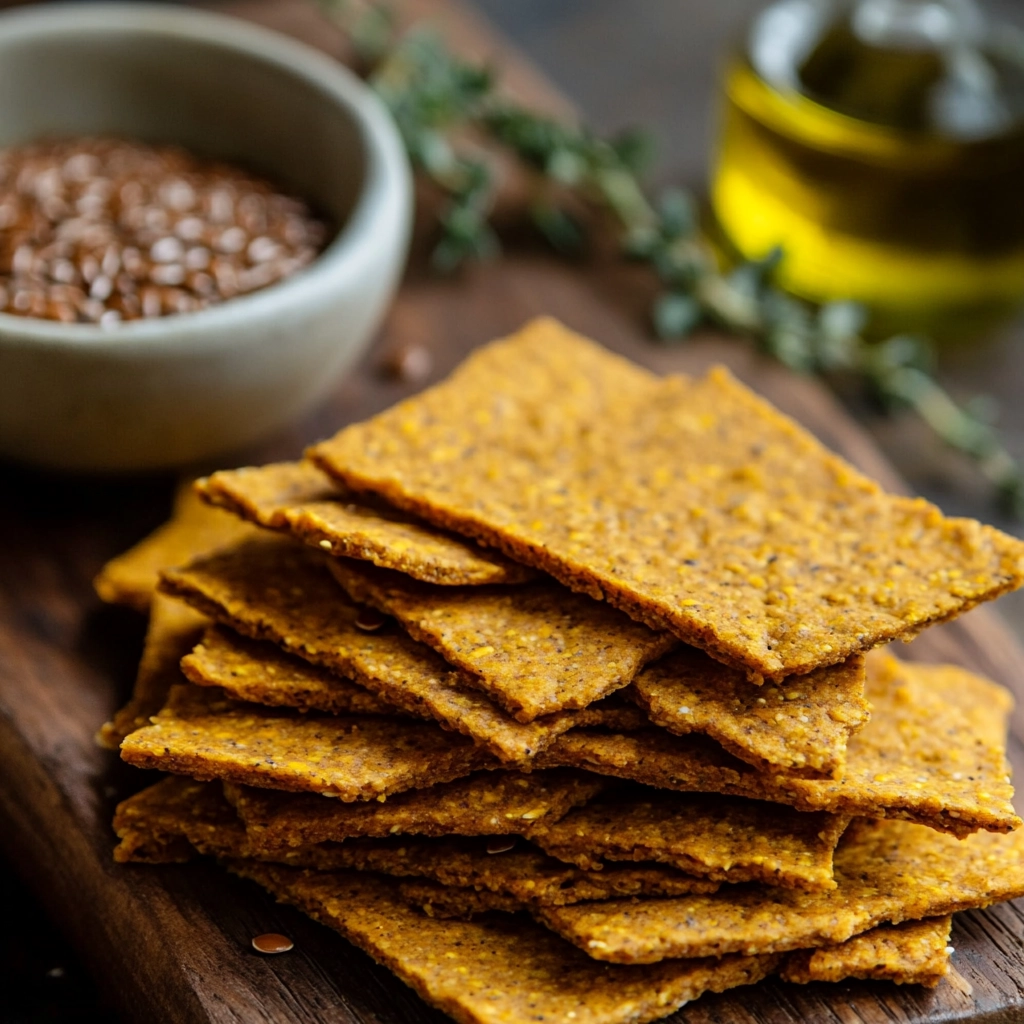 קרקרים מקמח טף וכורכום - פריכים ובריאים ללא גלוטן