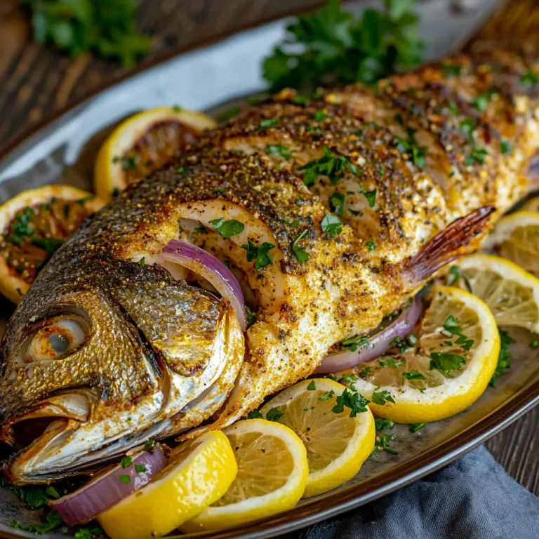 דג בתנור עם תיבול לימון וזעתר קליל ומרענן