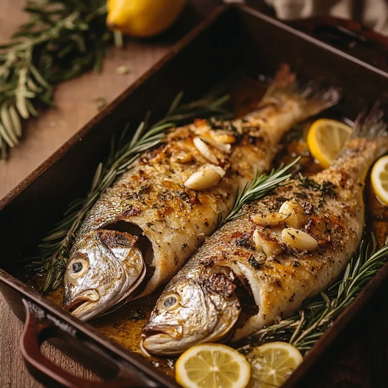 דגים בתנור עם שום ורוזמרין טעמים עמוקים ומיוחדים