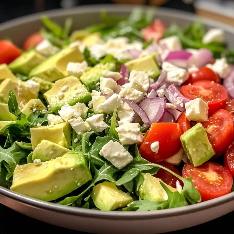 סלט אבוקדו וארוגולה - טעם מיוחד ב-5 דקות