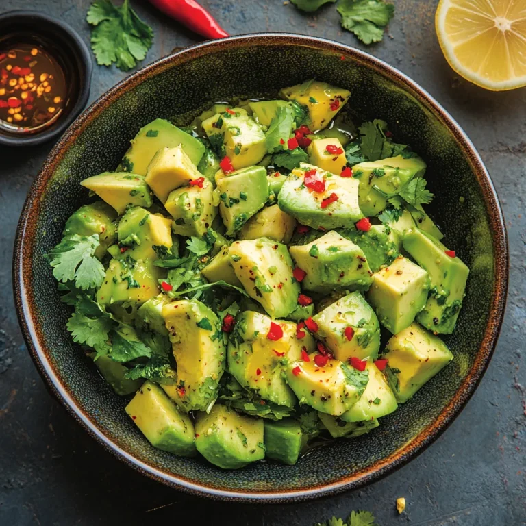 סלט אבוקדו וג'ינג'ר טרי - טוויסט חריף ומיוחד