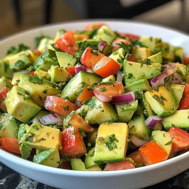 סלט אבוקדו וירקות - פשוט וטעים