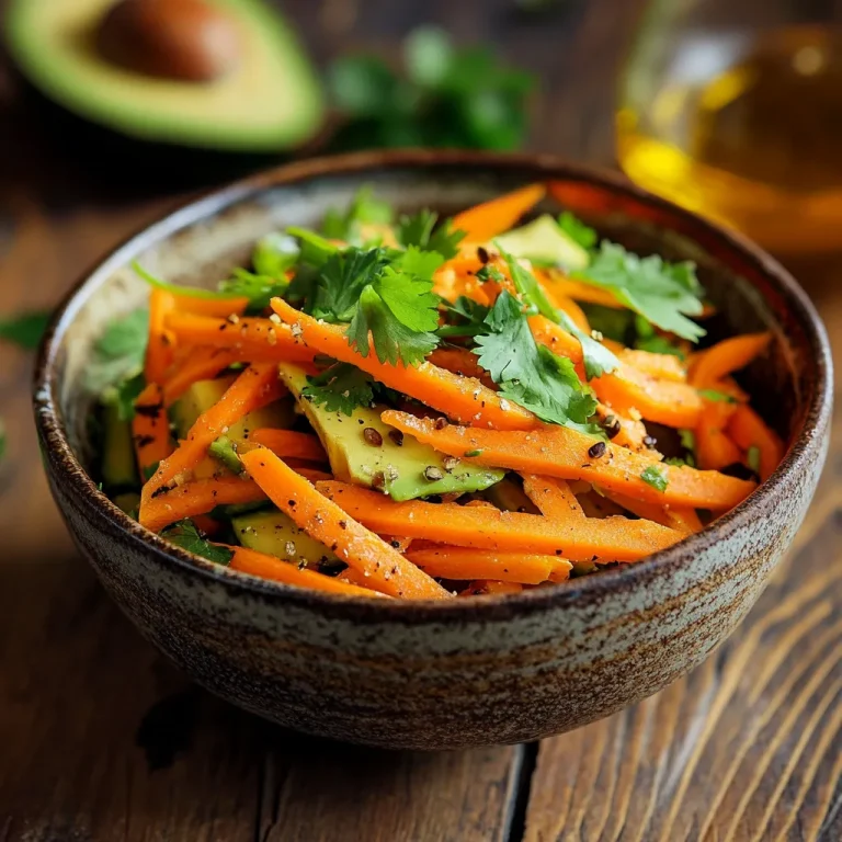 סלט אבוקדו עם גזר מגורד - מתכון פריך וצבעוני