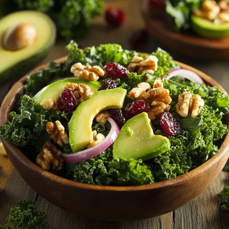 סלט אבוקדו עם קייל - סלט בריא ומלא טעם
