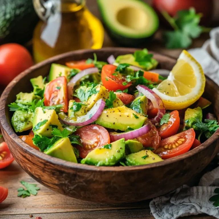 סלט אבוקדו עם שמן זית - פשוט וממכר