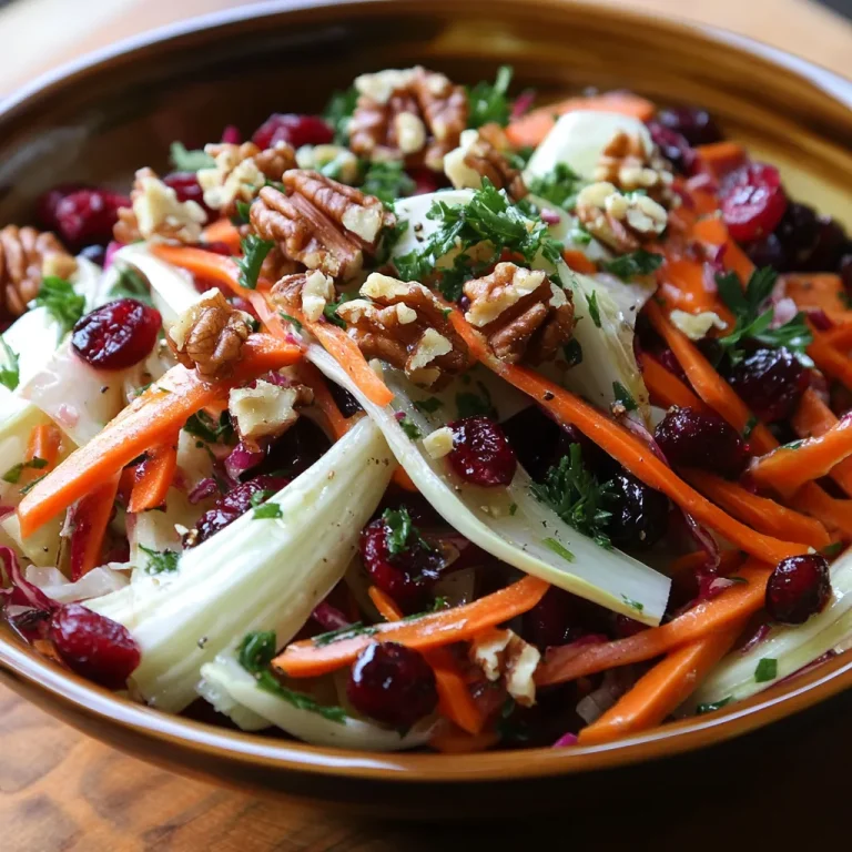 סלט אנדיב עם גזר מגורד - פריך וצבעוני