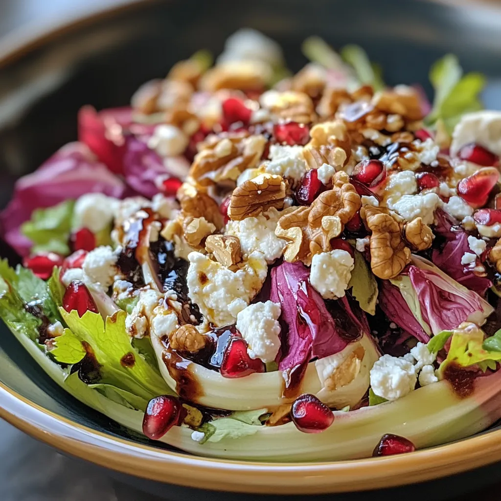 סלט אנדיב עם רימון - מתוק וחמצמץ