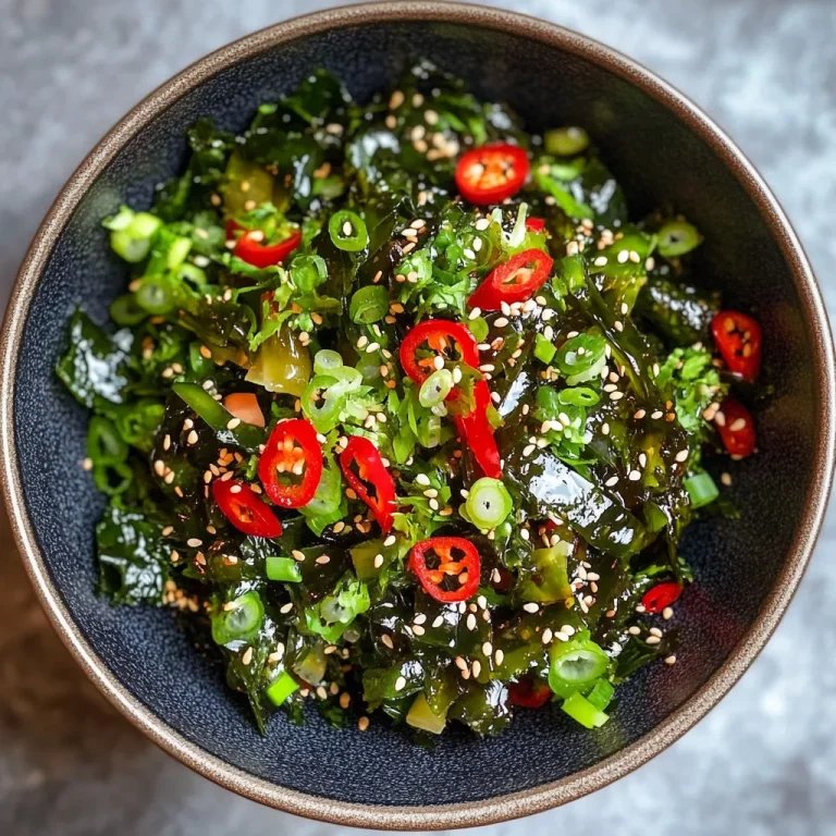 סלט אצות חריף עם פלפל צ'ילי