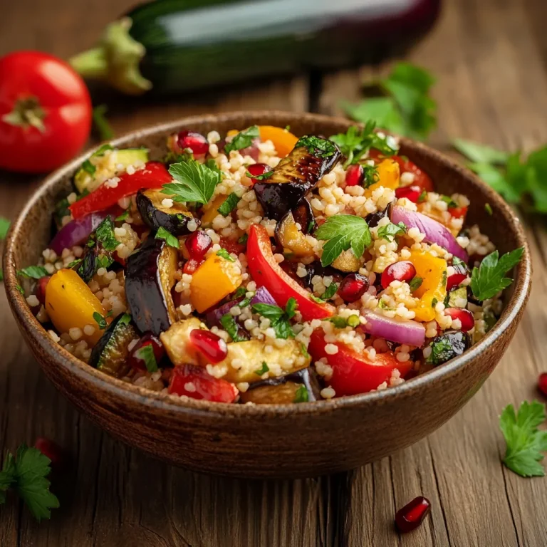 סלט בורגול וירקות קלויים - טעמים עמוקים ומיוחדים