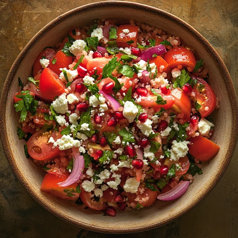 סלט בורגול ועגבניות - סלט פשוט וממכר