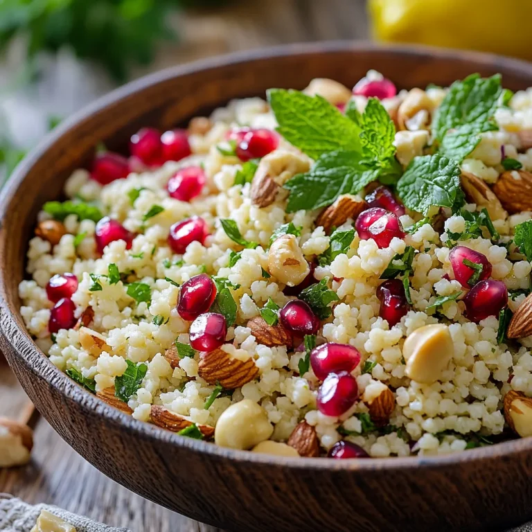 סלט בורגול עם רימון - מתוק ומיוחד