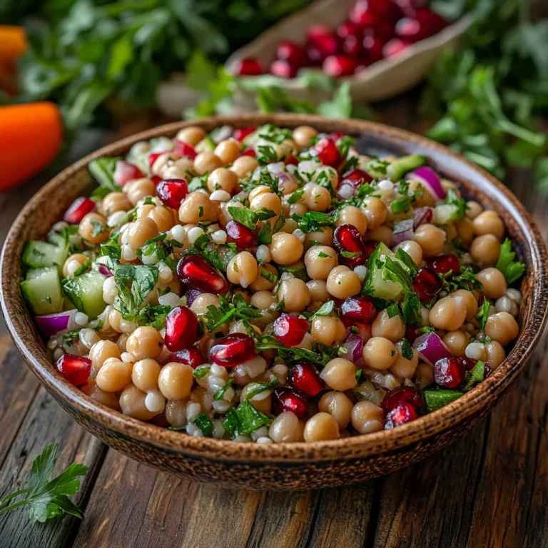 סלט גריסי פנינה עם חומוס – משביע ומזין