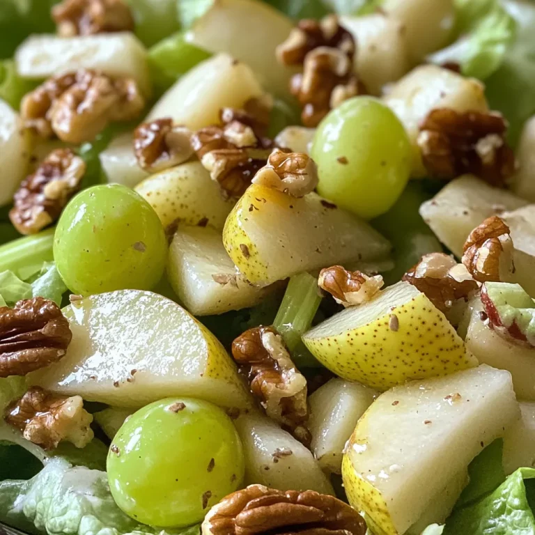 סלט וולדורף עם אגסים – שילוב מתוק וחמצמץ