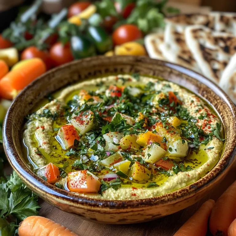 סלט חומוס עם שמן זית