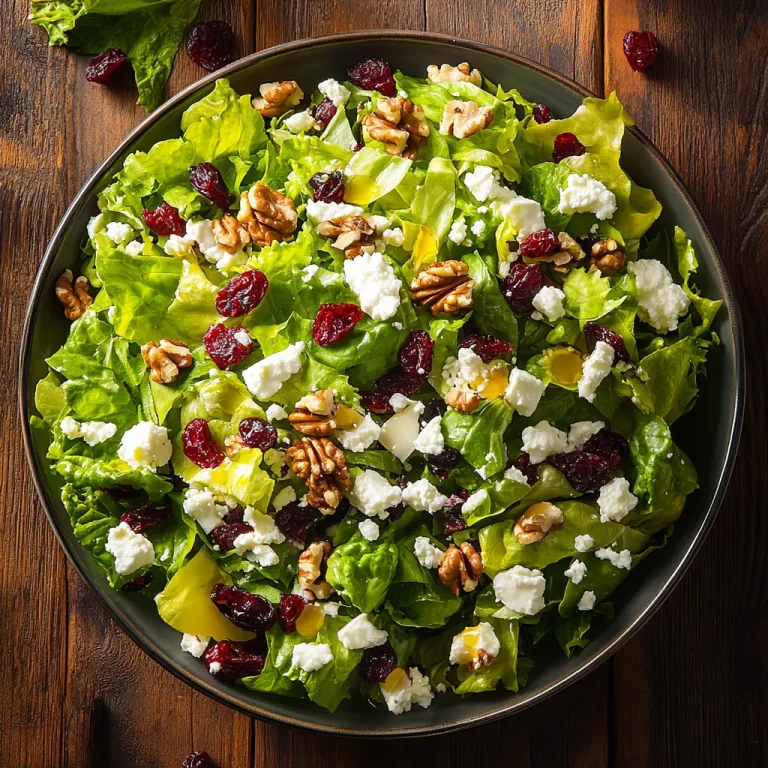 סלט חסה עם אגוזים - מוכן ב-5 דקות