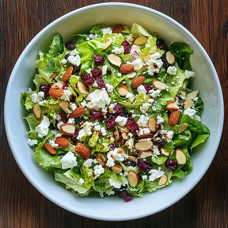 סלט חסה עם שקדים - טעים ב-3 דקות