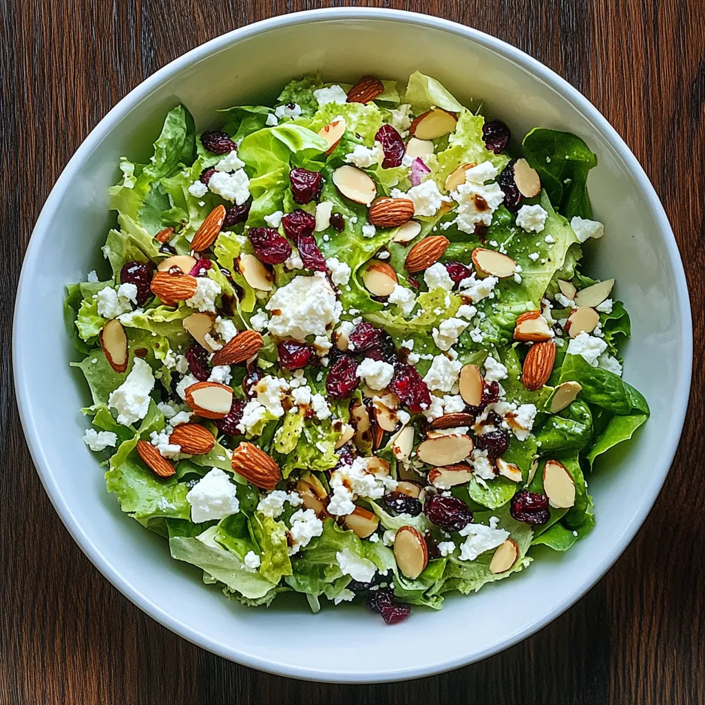 סלט חסה עם שקדים - טעים ב-3 דקות