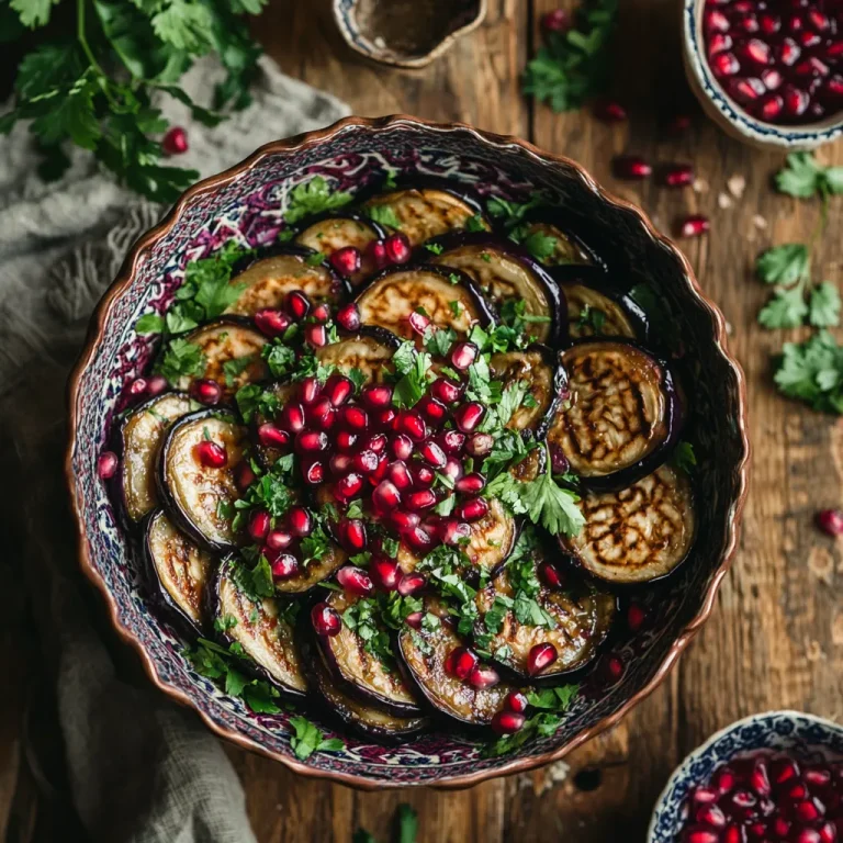 סלט חצילים עם גרגרי רימון: מתכון חגיגי ומרשים