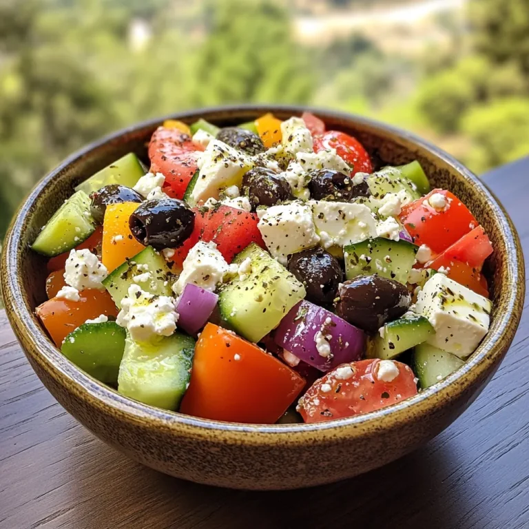 סלט יווני עם אורגנו טרי – ניחוח טבעי ומרענן