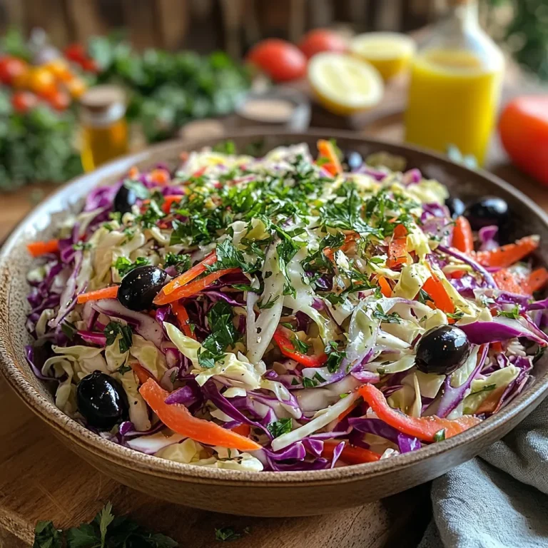 סלט כרוב ים תיכוני - סלט בריא ומהיר