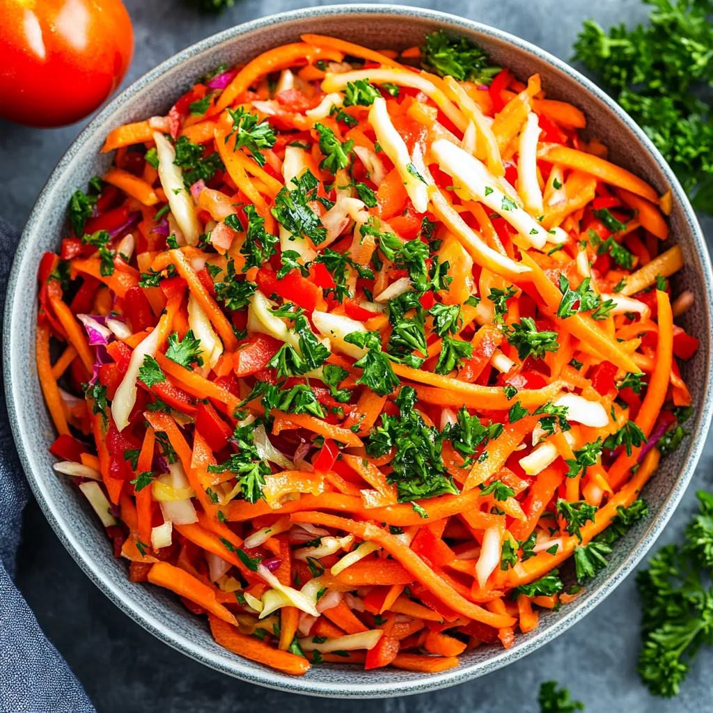 סלט כרוב מהיר הכנה - מושלם ליום עמוס