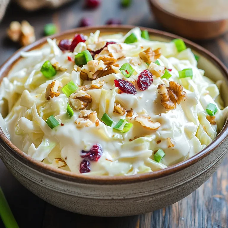 סלט כרוב על בסיס יוגורט - סלט קרמי ומרענן