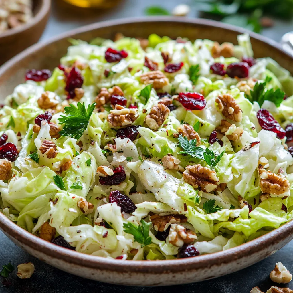 סלט כרוב עם אגוזים - פריך וממכר ב-3 דקות