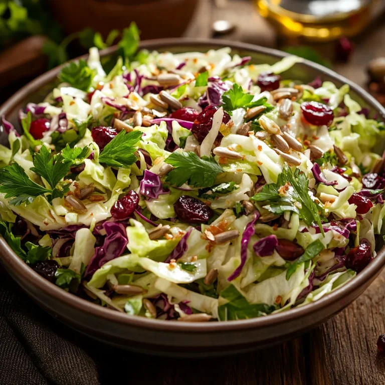 סלט כרוב עם גרעיני חמניה - פריך וממכר