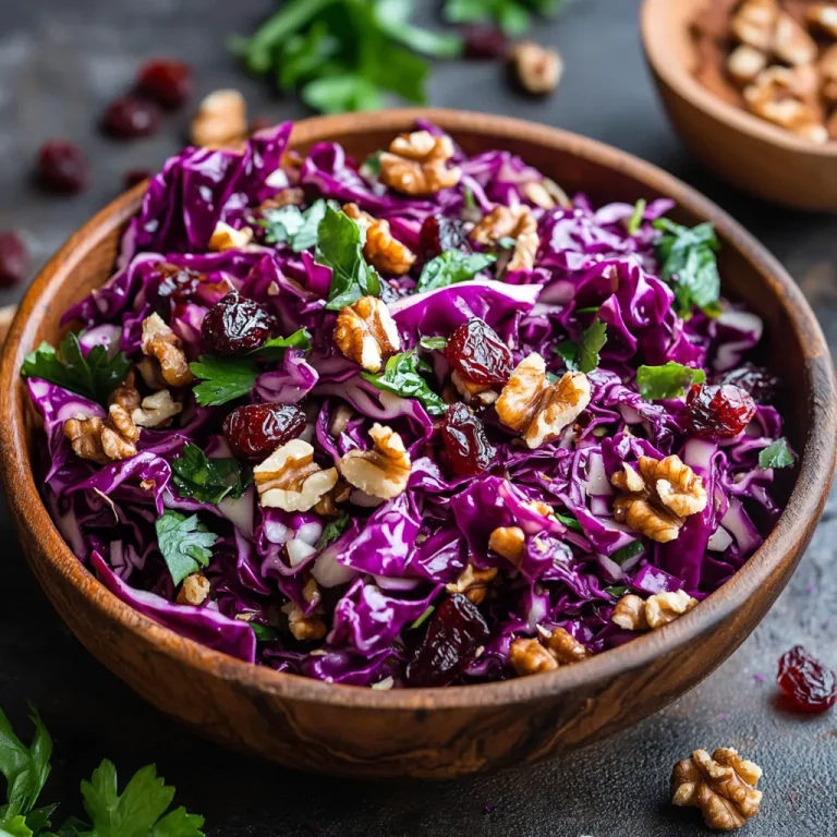 סלט כרוב עם חמוציות - מתוק וחמוץ ב-3 דקות