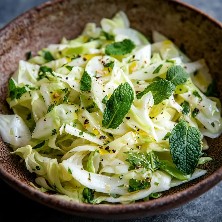 סלט כרוב עם נענע - סלט רענן ב-3 דקות