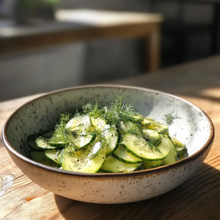 סלט מלפפונים עם שמיר - סלט רענן ב-3 דקות