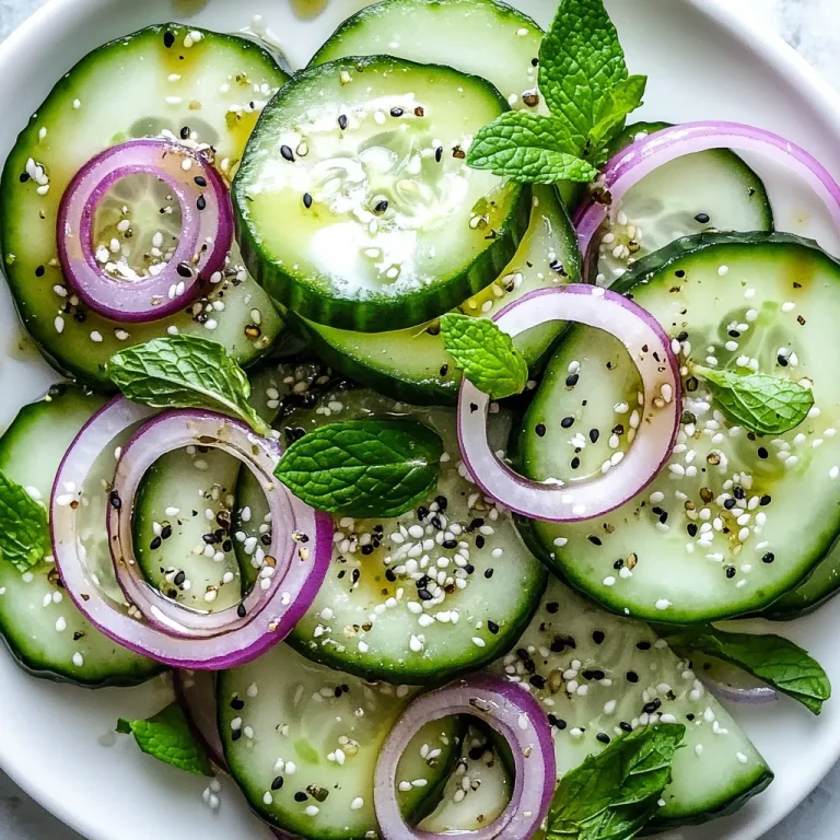 סלט מלפפונים פרוס דק - קליל ומהיר