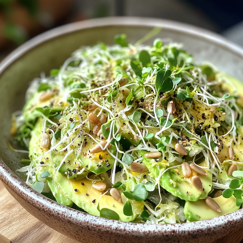 סלט נבטים עם אבוקדו - מושלם וקרמי ב-3 דקות