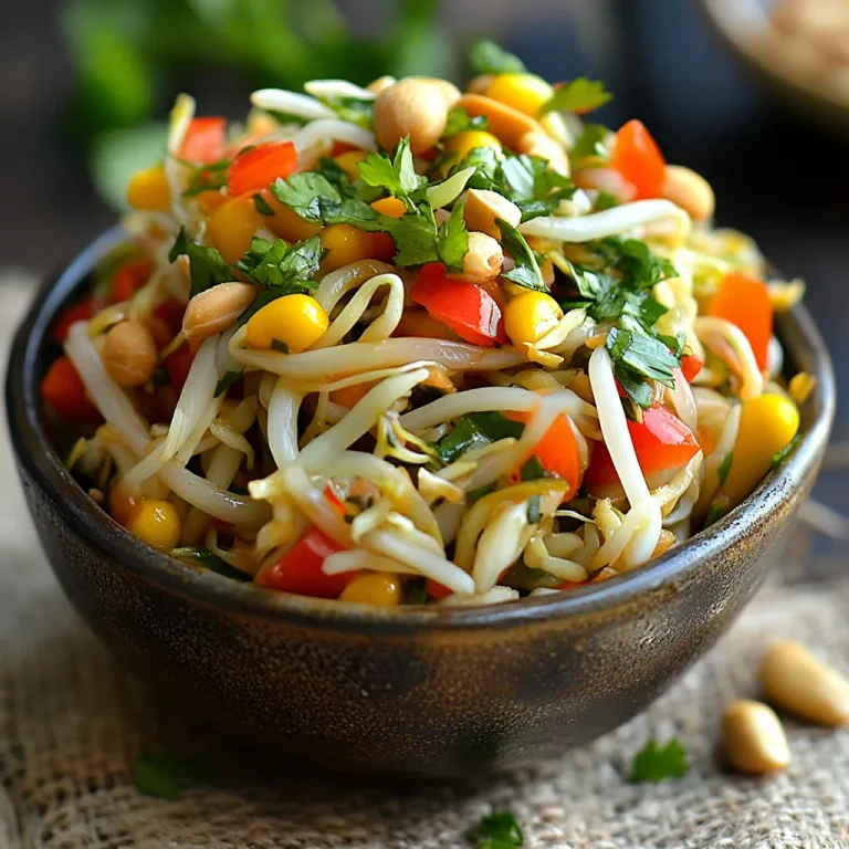 סלט נבטים עם רוטב חמוץ מתוק - טעמים מושלמים ב-5 דקות