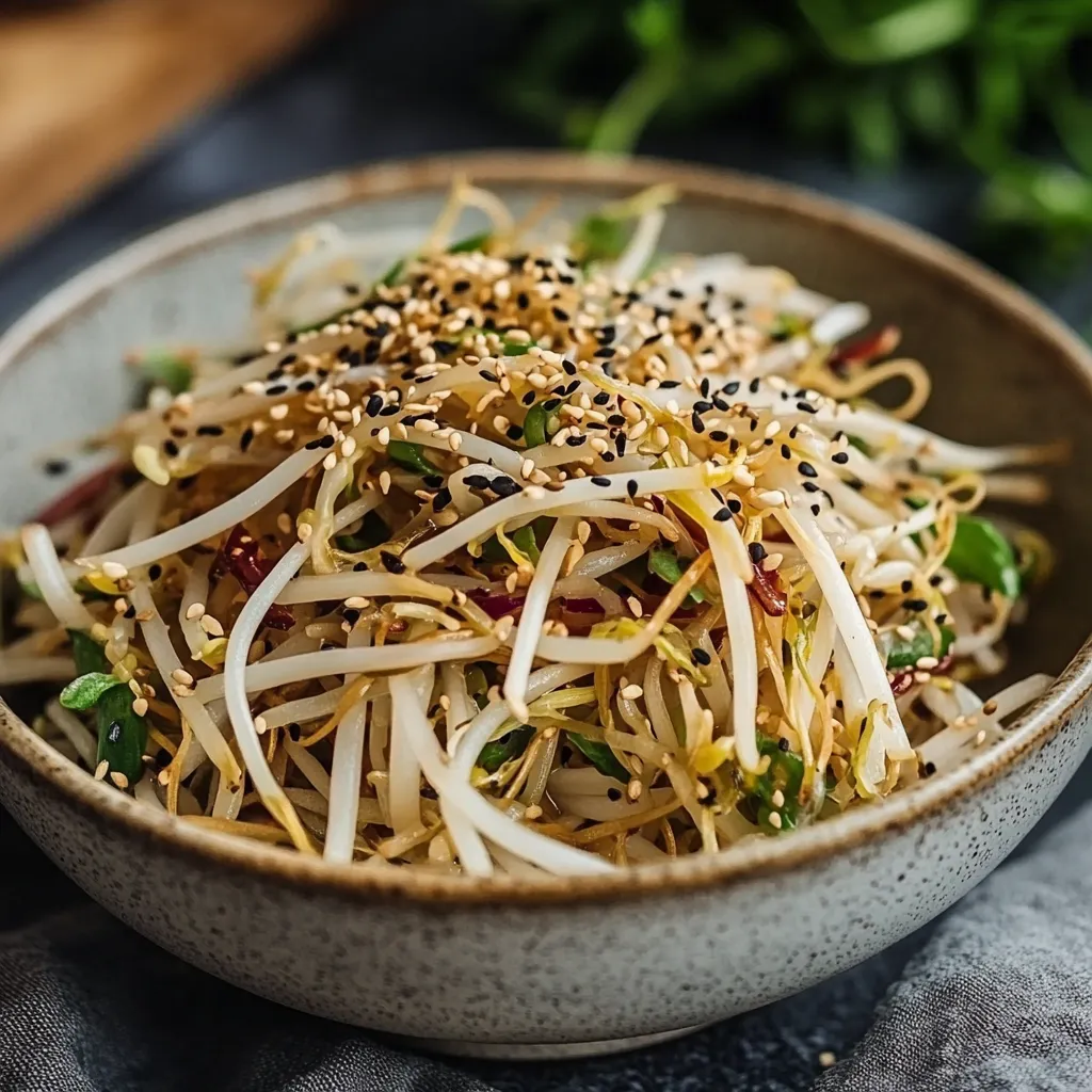 סלט נבטים עם רוטב סויה וג'ינג'ר - עז וממכר ב-5 דקות